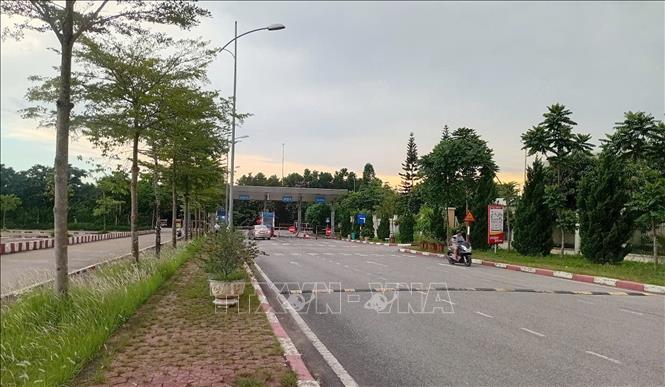 Đường vào Cảng hàng không Thọ Xuân (Thanh Hóa). Ảnh: Nguyễn Nam-TTXVN
