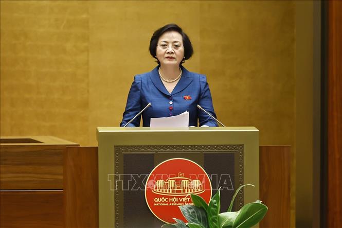 Bộ trưởng Bộ Nội vụ Phạm Thị Thanh Trà phát biểu. Ảnh: Doãn Tấn - TTXVN