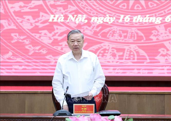 Tổng Bí thư Tô Lâm phát biểu. Ảnh: Thống Nhất -TTXVN