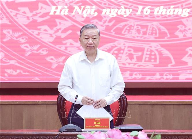 Tổng Bí thư Tô Lâm phát biểu. Ảnh: Thống Nhất -TTXVN