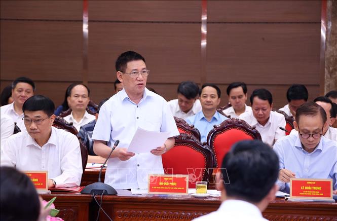 Phó Thủ tướng Chính phủ  Hồ Đức Phớc phát biểu. Ảnh: Văn Điệp – TTXVN