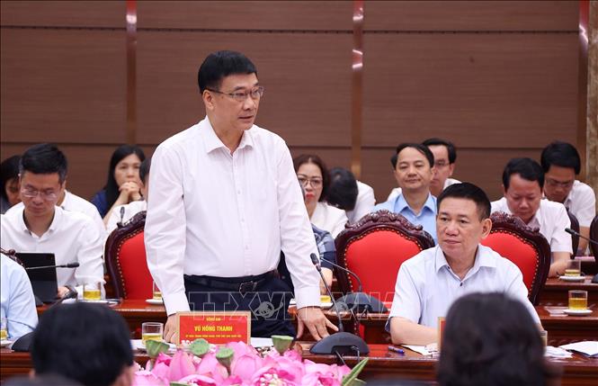 Phó Chủ tịch Quốc hội Vũ Hồng Thanh phát biểu. Ảnh: Văn Điệp – TTXVN