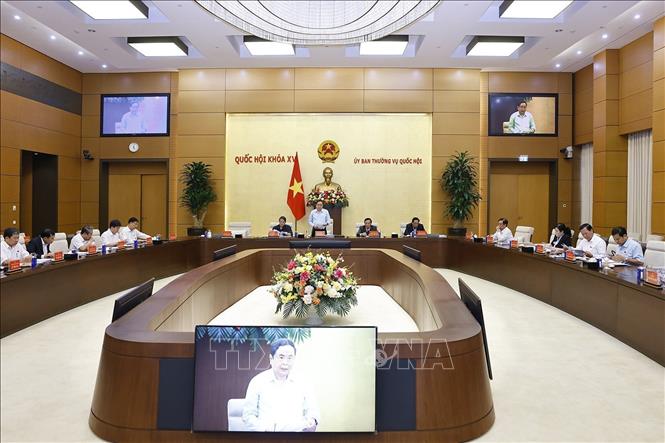 Chủ tịch Quốc hội Trần Thanh Mẫn phát biểu. Ảnh: Doãn Tấn - TTXVN