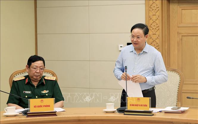 Thứ trưởng Bộ Nông nghiệp và Môi trường Lê Minh Ngân phát biểu. Ảnh: TTXVN phát