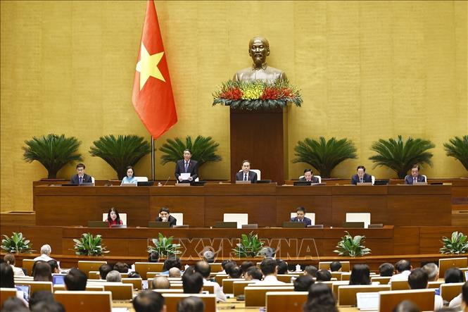 Phó Chủ tịch Quốc hội Nguyễn Đức Hải phát biểu. Ảnh: Doãn Tấn - TTXVN