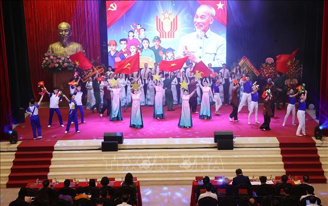 Chương trình biểu diễn văn nghệ tại Đại hội. Ảnh: Văn Điệp - TTXVN