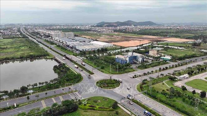 Khu Công nghiệp VSIP Hải Phòng có diện tích 1.600ha, tổng vốn đầu tư 1 tỷ USD. Ảnh: Vũ Sinh - TTXVN