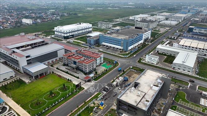 Một góc Khu công nghiệp Tràng Duệ, xã Lê Lợi, huyện An Dương, thành phố Hải Phòng. Ảnh: Vũ Sinh - TTXVN