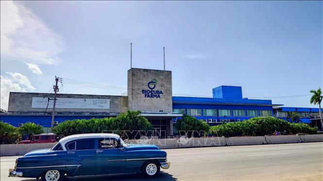 Trụ sở Tập đoàn Công nghệ Sinh học và Dược phẩm Cuba (BioCubaFarma), nơi chịu trách nhiệm khoảng 50% hoạt động nghiên cứu về sinh học và dược phẩm của đảo quốc Caribe. Ảnh: Phi Hùng - PV TTXVN tại Mexico