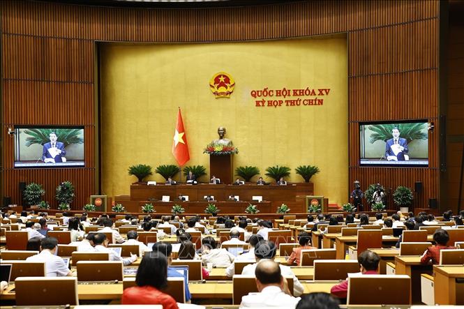 Phó Chủ tịch Quốc hội Nguyễn Đức Hải phát biểu. Ảnh: Doãn Tấn - TTXVN