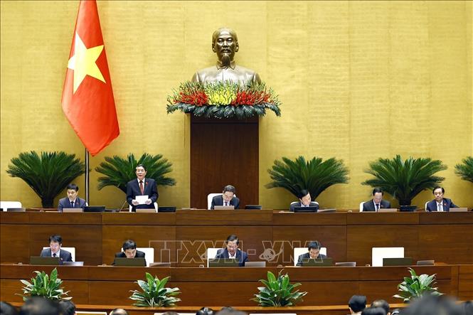 Phó Chủ tịch Quốc hội Nguyễn Đức Hải phát biểu. Ảnh: Doãn Tấn - TTXVN