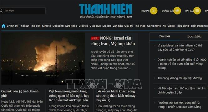 Báo chí Cách mạng Việt Nam khẳng định được vai trò, vị thế của dòng chảy thông tin chính thống, chủ đạo, không thể thiếu trong đời sống - xã hội. Ảnh chụp màn hình