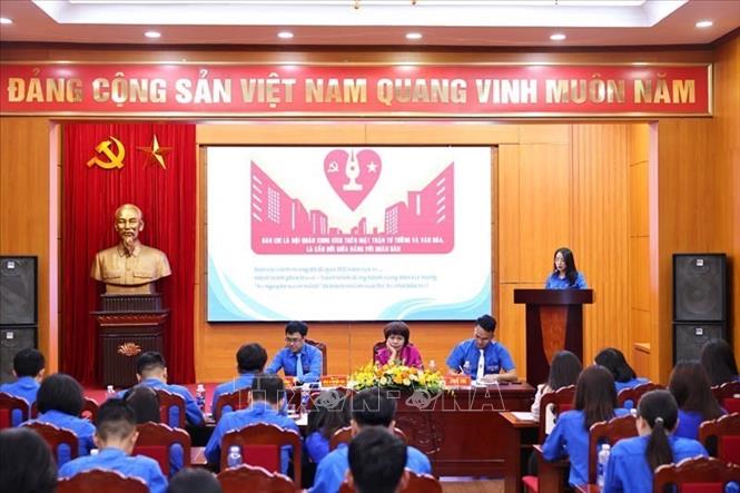 Diễn đàn “Nhà báo trẻ trong Kỷ nguyên mới - Thách thức và sứ mệnh”. Ảnh: Minh Đức – TTXVN
