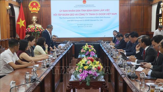 Quang cảnh buổi làm việc. Ảnh: Sỹ Thắng-TTXVN