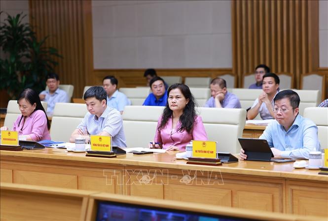 Các đại biểu tham dự Hội nghị toàn quốc về công tác tổ chức kỳ thi tốt nghiệp Trung học phổ thông năm 2025. Ảnh: Dương Giang-TTXVN 
