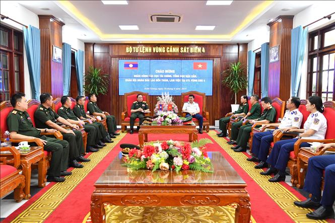 Quang cảnh buổi tiếp đón, làm việc. Ảnh: TTXVN phát