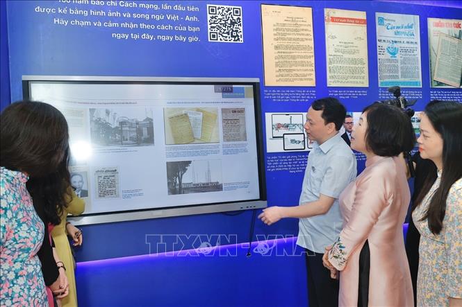 Gian trưng bày của TTXVN. Ảnh: Minh Quyết - TTXVN