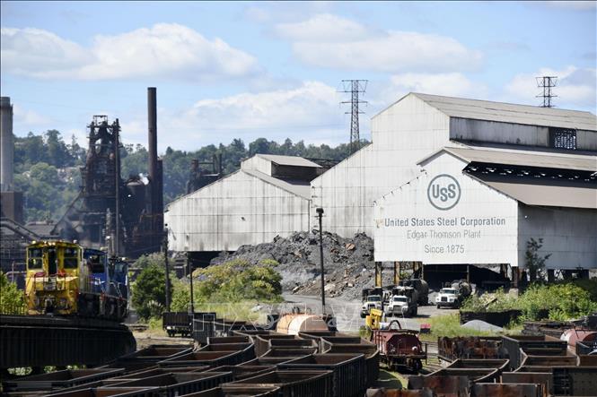 Một nhà máy của US Steel ở Pittsburgh, Pennsylvania, Mỹ. Ảnh: Kyodo/TTXVN
