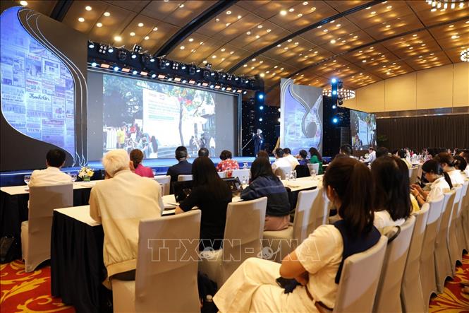 Quang cảnh phiên toàn thể Diễn đàn Báo chí toàn quốc 2025. Ảnh: Lê Đông - TTXVN