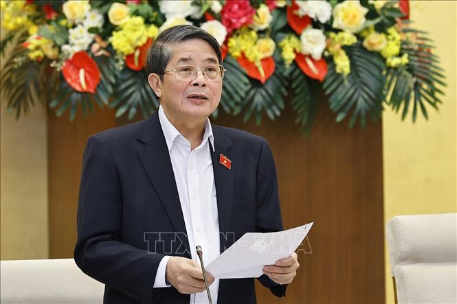 Phó Chủ tịch Quốc hội Nguyễn Đức Hải phát biểu. Ảnh: Doãn Tấn - TTXVN
