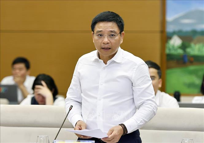 Bộ trưởng Bộ Tài chính Nguyễn Văn Thắng phát biểu. Ảnh: Doãn Tấn - TTXVN
