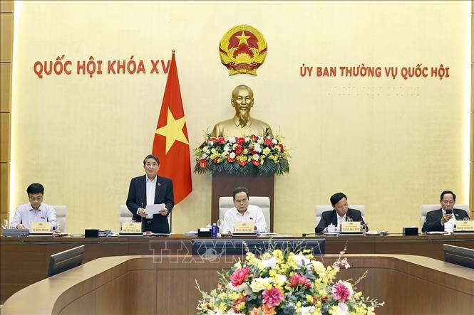 Phó Chủ tịch Quốc hội Nguyễn Đức Hải phát biểu. Ảnh: Doãn Tấn - TTXVN

