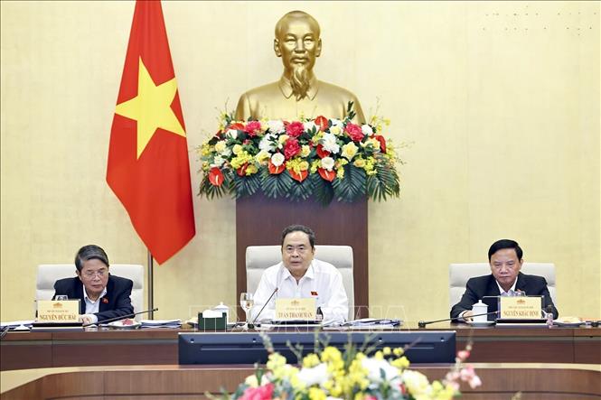 Chủ tịch Quốc hội Trần Thanh Mẫn phát biểu. Ảnh: Doãn Tấn - TTXVN