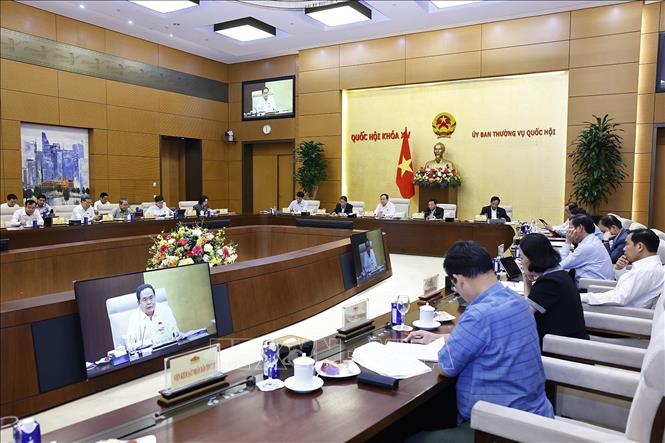 Chủ tịch Quốc hội Trần Thanh Mẫn phát biểu. Ảnh: Doãn Tấn - TTXVN