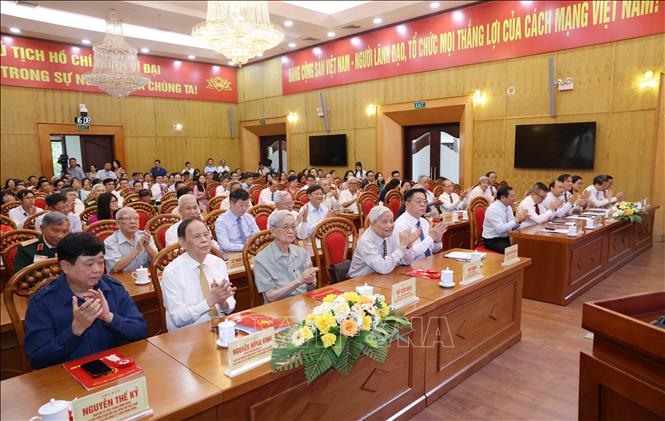Đại biểu tham dự Gặp mặt, tuyên dương Người làm báo tiêu biểu nhân Kỷ niệm 100 năm Ngày Báo chí Cách mạng Việt Nam. Ảnh: Phương Hoa - TTXVN