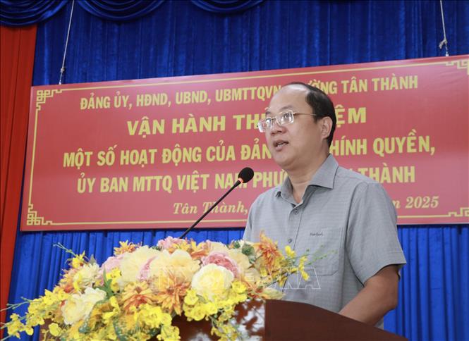Bí thư Tỉnh uỷ Cà Mau Nguyễn Hồ Hải phát biểu. Ảnh: Huỳnh Anh - TTXVN