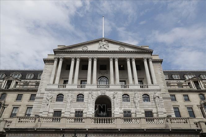 Trụ sở Ngân hàng trung ương Anh ở London. Ảnh: Getty Images/TTXVN