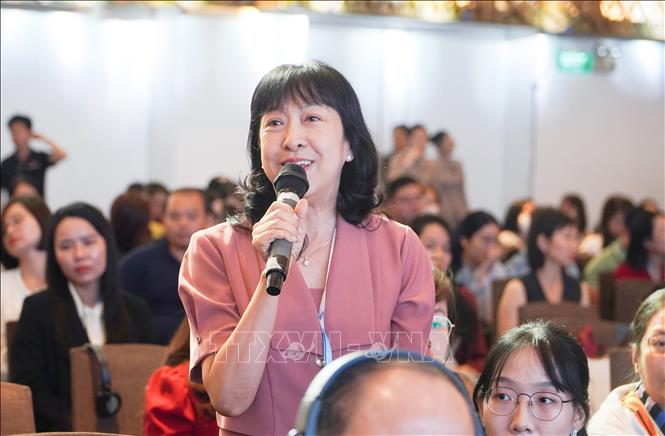 Đại biểu tham gia thảo luận tại Hội nghị. Ảnh: Đinh Hằng - TTXVN                               