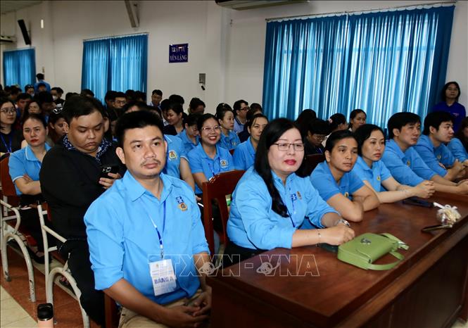Các thí sinh tham gia Hội thi tay nghề quản trị mạng cấp Thành phố lần 3 năm 2025. Ảnh: Thanh Vũ-TTXVN