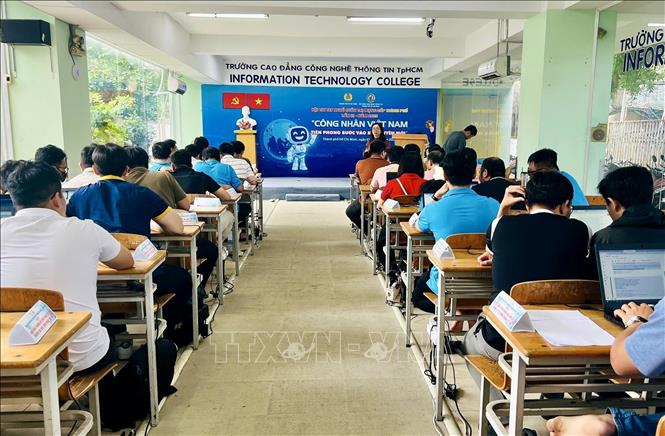 Quang cảnh hội thi. Ảnh: Thanh Vũ-TTXVN 