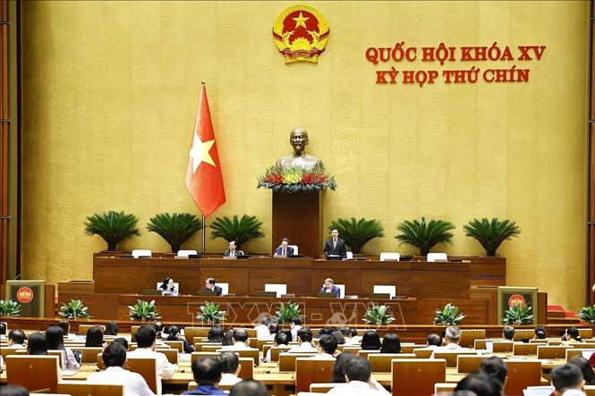 Phó Chủ tịch Quốc hội Nguyễn Khắc Định phát biểu. Ảnh: Doãn Tấn - TTXVN