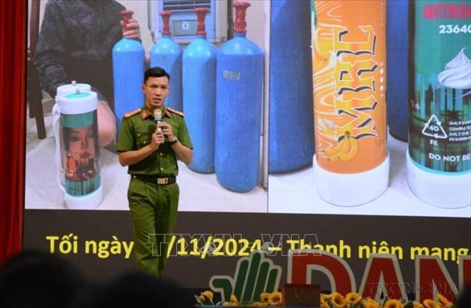Thành Đoàn Đà Nẵng tổ chức Hội nghị tuyên truyền về phòng, chống ma túy cho đoàn viên, thanh niên, học sinh năm 2024. Ảnh: Văn Dũng-TTXVN