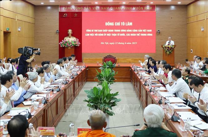 Tổng Bí thư Tô Lâm phát biểu. Ảnh: Thống Nhất – TTXVN