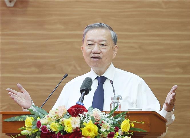 Tổng Bí thư Tô Lâm phát biểu. Ảnh: Thống Nhất – TTXVN