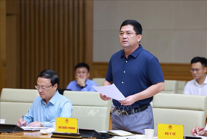 Thứ trưởng Bộ Quốc phòng Nguyễn Hồng Thái phát biểu. Ảnh: Dương Giang-TTXVN
