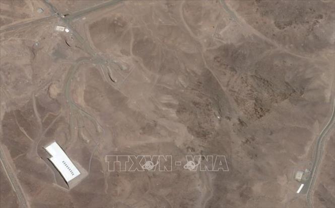 Hình ảnh vệ tinh về cơ sở hạt nhân Fordow ở Qom, Iran, ngày 22/6/2025. Ảnh: BERNAMA/TTXVN