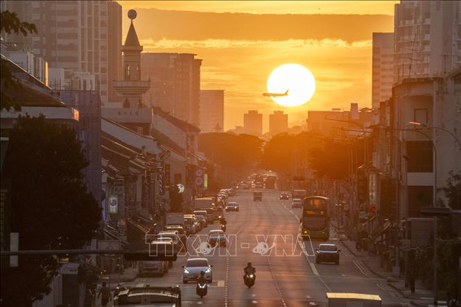 Quang cảnh đường phố tại Singapore. Ảnh: THX/TTXVN