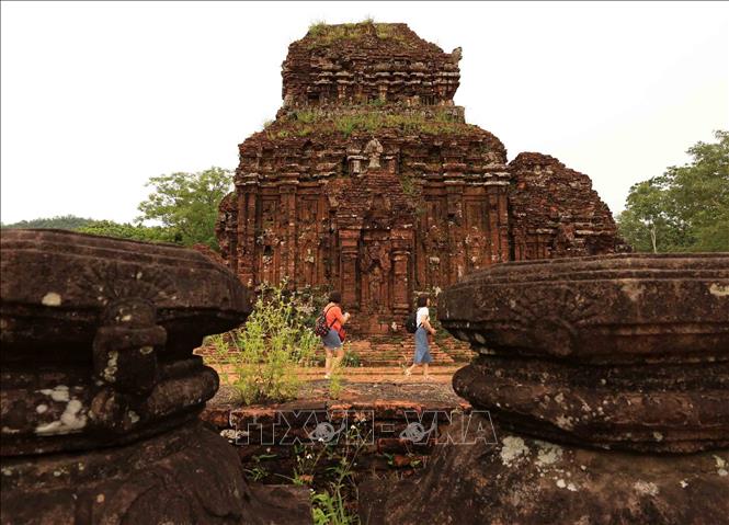 Mỹ Sơn là điểm đến không thể thiếu trong hành trình khám phá văn hóa, lịch sử Việt Nam của du khách. Ảnh: Nhật Anh - TTXVN 
