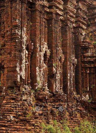 Đền tháp ở Mỹ Sơn tiêu biểu cho kiến trúc tôn giáo Chămpa. Ảnh: Nhật Anh - TTXVN