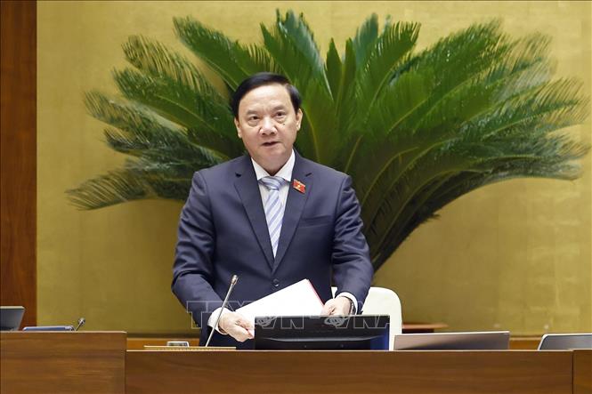 Phó Chủ tịch Quốc hội Nguyễn Khắc Định phát biểu. Ảnh: Doãn Tấn - TTXVN