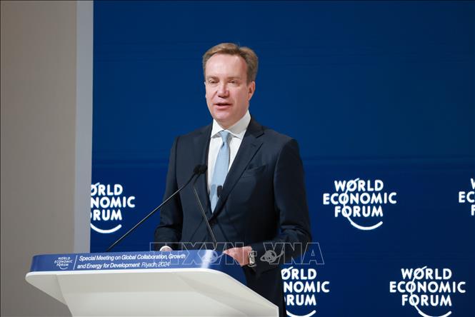Chủ tịch điều hành của Diễn đàn Kinh tế thế giới (WEF) Borge Brende. Ảnh: THX/TTXVN