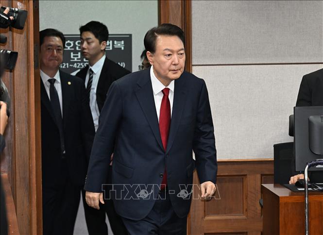 (Tư liệu) Cựu Tổng thống Hàn Quốc Yoon Suk Yeol. Ảnh: THX/TTXVN