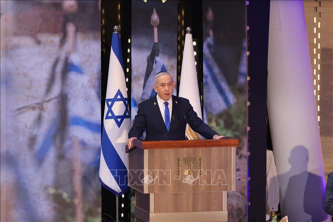 Thủ tướng Israel Benjamin Netanyahu phát biểu tại Jerusalem. Ảnh: THX/TTXVN