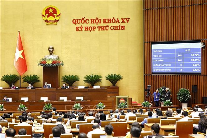 Quốc hội thông qua Luật sửa đổi, bổ sung một số điều của Bộ luật Tố tụng dân sự, Luật Tố tụng hành chính, Luật Tư pháp người chưa thành niên, Luật Phá sản và Luật Hòa giải, đối thoại tại Tòa án.. Ảnh: Doãn Tấn - TTXVN