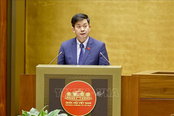 Tổng thư ký Quốc hội, Chủ nhiệm Văn phòng Quốc hội Lê Quang Tùng phát biểu. Ảnh: Doãn Tấn - TTXVN