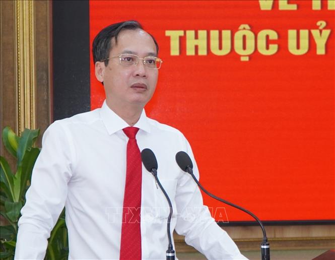 Ông Trần Trí Quang, Phó Bí thư Tỉnh ủy Đồng Tháp (mới) nhiệm kỳ 2020 - 2025 giữ chức vụ Chủ tịch Ủy ban nhân dân tỉnh Đồng Tháp (mới) nhiệm kỳ 2021 - 2026. Ảnh: Nhựt An - TTXVN